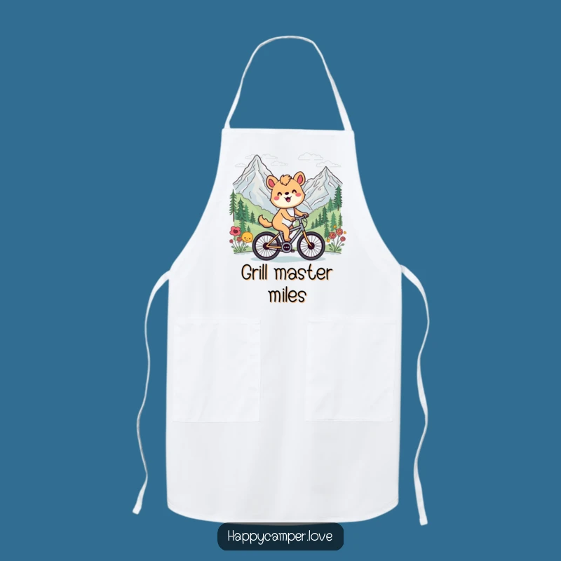 Funny Cycling Animal Mountain Apron - Cook Up Adventures in Style