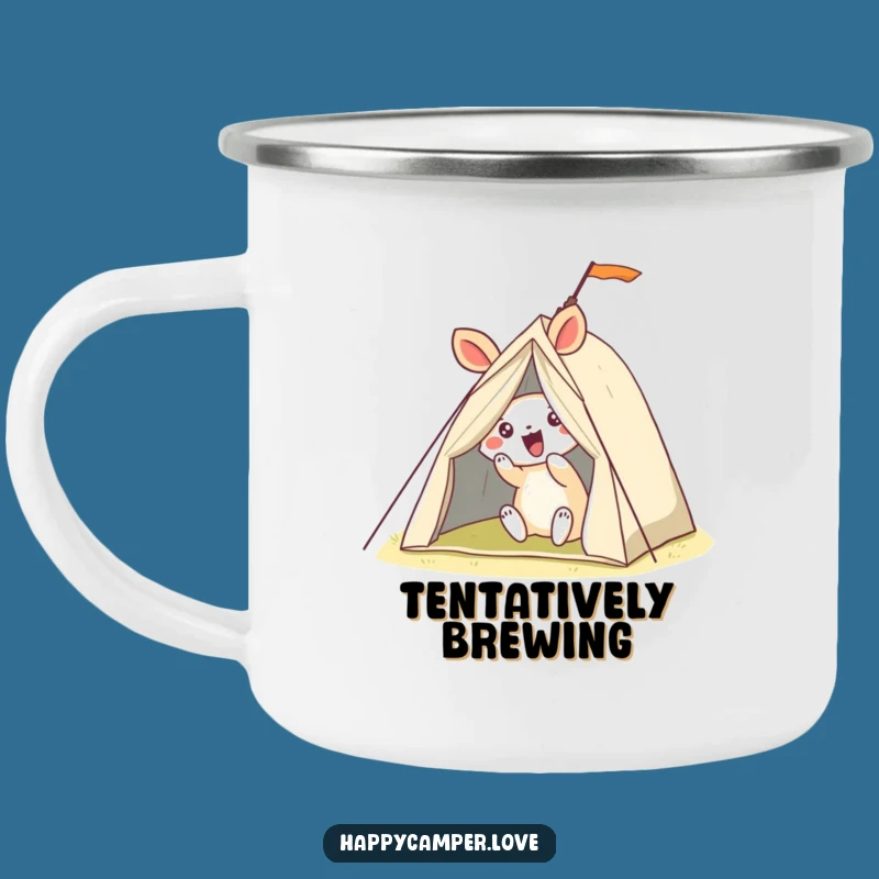 Funny Wobbly Tent Pitching Animal Camping Mug - Durable & Hilarious Outdoor Companion