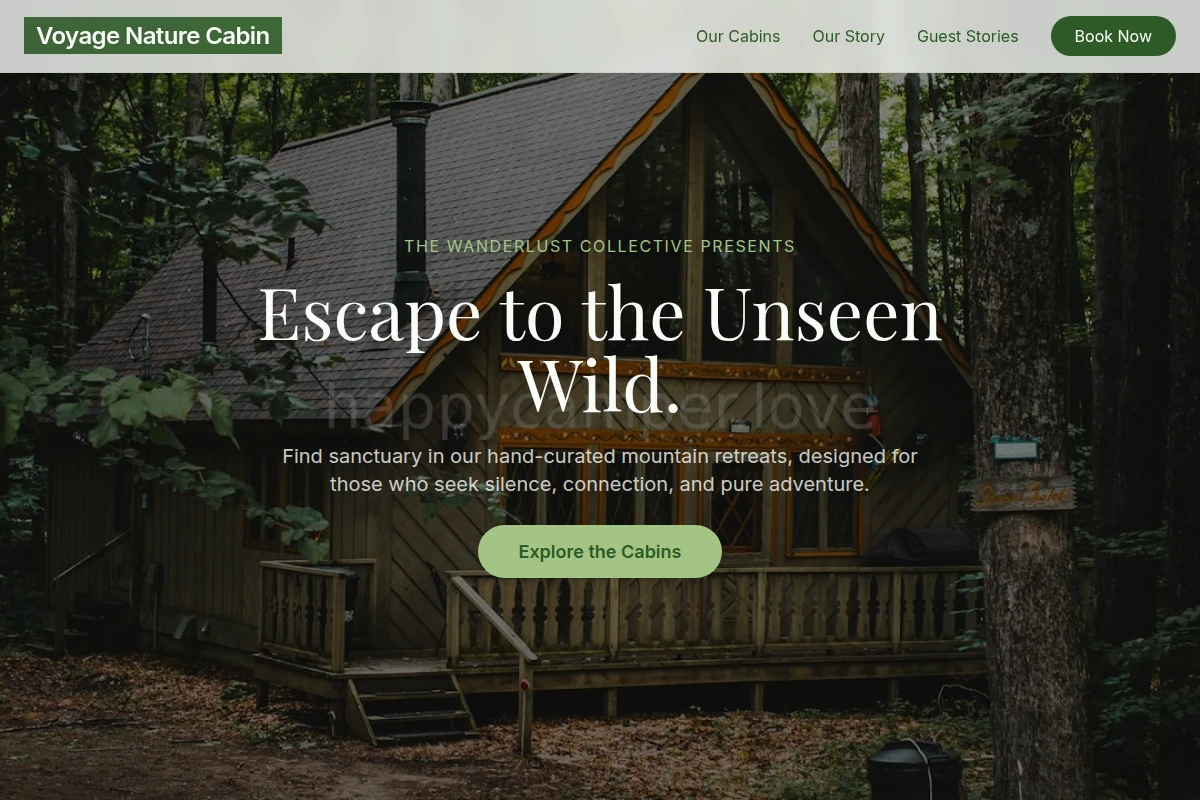 Voyage Nature Cabin