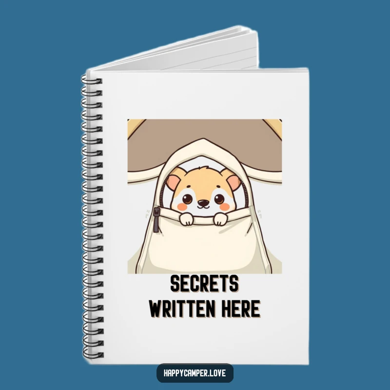 Funny Curious Animal Tent Peek Notebook - Jot Down Your Mysteries